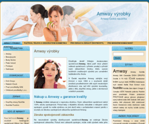 amway-vyrobky.cz: Amway výrobky | Amway ČR
U Amway můžete nakupovat s naprostou důvěrou. Výrobky Amway se prodávají pouze prostřednictvím Vlastníků podnikání Amway (VPA).