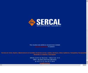 carretillaselevadoras-sercal.com: Carretillas Elevadoras Sercal
carretillas elevadoras en barcelona, diésel, eléctricas, apiladores, transpaletas, recogepedidos,...