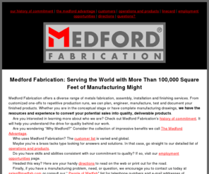 medfab.com: Medford Fabrication
Medford Fabrication in Medford, Oregon