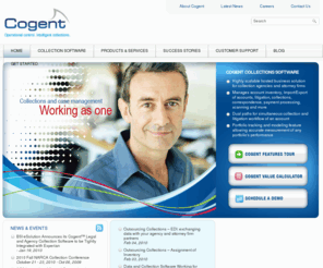 bsi-cogent.com: Cogent Intelligent Collections :: Debt Collections Software
Cogent is a scalable legal collection software solution for collection agencies, law firms, debt purchasers and original creditors.