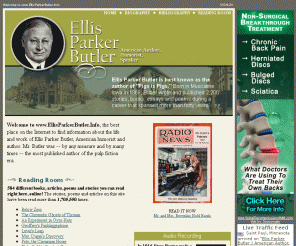 ellisparkerbutler.info: Ellis Parker Butler | American Author, Humorist and Speaker
Ellis Parker Butler (b.1869, d.1937) was a well-known American writer, humorist, essayist and speaker.