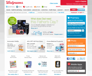 walgreenphoto.info: Welcome to Walgreens - Your Home for Prescriptions, Photos and Health Information
Walgreens.com - America's online pharmacy serving your needs for prescriptions, health & wellness products, health information and photo services