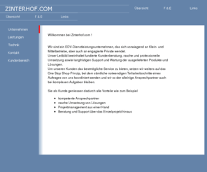 zinterhof.com: Zinterhof.com
Homepage Peter Zinterhof, Salzburg, Software, Entwicklung, Programmierung,zinterhof.com