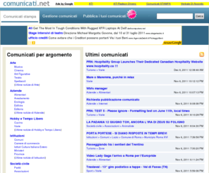 comunicati.net: Comunicati Stampa pubblicati con una e.mail - comunicati.net
