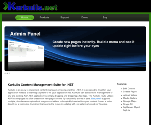 softwarecomponents.com: An Easy to Implement .NET Content Management System .::. Kurkulis
Particle is a free CSS template provided by templatemo.com