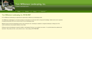 tomwilliamsonlandscaping.com: Tom Williamson Landscaping, Inc. - Home
