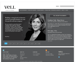 boardcomposition.com: Vell Executive Search builds high performance leadership teams at the board, CEO and “C” level.
Vell Executive Search builds high performance leadership teams at the board, CEO and “C” level.