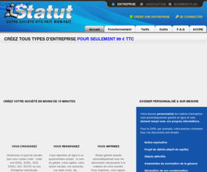 creer-entreprise-en-ligne.com: créer entreprise - créer entreprise en ligne - plateforme pour entreprise - aide sur internet
créer entreprise - créer entreprise en ligne : Plus de 900 statuts sarl gratuit entreprise et rapidement...