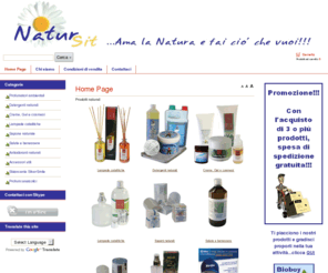 natursit.com: Home Page - Natursit, detergenti, profumi, e cosmesi naturale
Natursit, detergenti, profumi, e cosmesi naturale