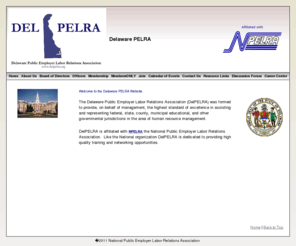 delpelra.org: Delaware PELRA - National Public Employer Labor Relations Association
Delaware public employer labor relations formed as a resource for public sector labor relations and human resources professionals.