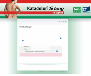 katadolon-s-long.info: Katadolon® S long Produktinformation für Fachkreise von AWD.pharma GmbH & Co.KG
Produktinformationen zu Katadolon S long von AWD.pharma GmbH & Co. KG (nur für Fachkreise!)