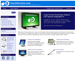 touchinput.com: TouchScreens.com - Touch Input Systems from Mass Multimedia, Inc.
touch screen systems