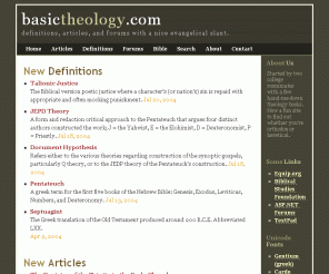 basictheology.com: basic.theology.forums >  Home
Theology definitions, articles, and forums from an evangelical perpsective.
