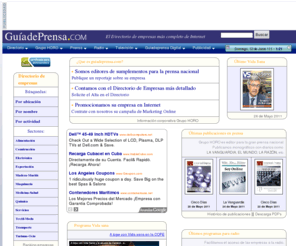 guiadeprensa.org: Directorio de empresas online | Editores de prensa nacional
DIRECTORIO DE EMPRESAS online
Guiadeprensa. Publicar un reportaje para tu empresa o estar en uno de los mejores
directorios de internet para anunciar tu empresa.