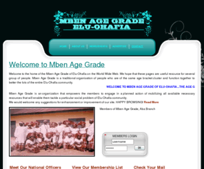 mbenagegrade.com: Welcome To Mben Age GradeS
Mben Age Grade, Mben. Age Grade, Elu, Ohafia, Elu-Ohafia, Community Development