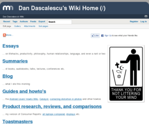 dandascalescu.com: /  - Dan Dascalescu's Wiki
