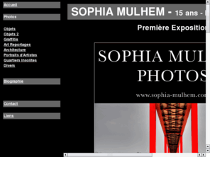 sophia-mulhem.com: Sophia Mulhem Etudiante en Photographie
Photographies de Sophia MULHEM qui est une jeune photographe au talent emergent