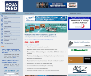 aquafeed.co.uk: Aquafeed Industry Technology news| International Aquafeed Magazine
Home of International Aquafeed IAF Magazine dedicated to Addressing key technological issues associated aquaculture industries