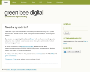 greenbeedigital.com: Need a sysadmin? | green bee digital
