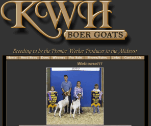 kwhboergoats.com: KWH Boer Goats
KWH Boer Goats | NEW PALESTINE, IN