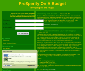 prosperityonabudget.com: Pro$perity On A Budget
