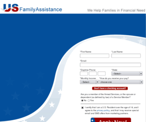 usfamily-assistance.net: USFamily-Assistance.net - Quick Payday Loans & Payday Advances!
USFamily-Assistance.net - Helping you to get the money you need now! Our payday loans come fast and with no hassle!