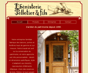 ebenisteriepelletieretfils.com: Ébénisterie Pelletier et fils
Ébénisterie Pelletier et fils