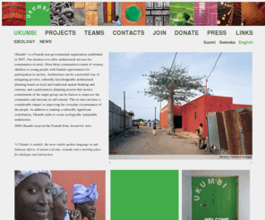 ukumbi.org: Ukumbi main page
Ukumbi is a Finnish non-governmental organisation. Our mission is to offer architectural services for communities in need.