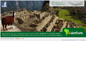 viventura.com: South America travel & South America roundtrips | Touroperator viventura
:t:viventura, South America tour operator: exciting itineraries & small groups. Like this tours through South America are great fun. There are detailed infos on our web page.[e=meta;p=vil]