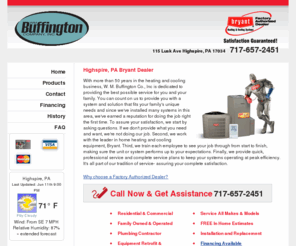 wmbuffingtoncompany.com: W. M. Buffington Co., Inc - Highspire, PA - Heating & Cooling Systems
