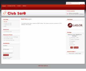 clubsara.net: Accueil - Club Sar@
Joomla! - the dynamic portal engine and content management system