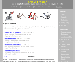 cycletrainer.org: Cycle Trainer - Indoor Stationary Bicycles
The cycle trainer is a great means of indoor exercise, with a wide range of stationary bicycles offering impressive bike features for your workout.