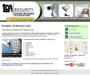 locksmithpocatello.com: Security Locks Pocatello ID-Lock Doc Of America-A-1 Key and Lock
Call us for more info at Lock Doc Of America-A-1 Key and Lock of Pocatello, ID. Master keying, access control, camera surveillance . Call 208-234-2220.