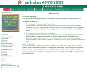 lymphoedemasupport.com: Welcome | Lymphoedema Support Group of NSW Australia
To provide support for people living with lymphoedema.  Information on treatment of Lymphoedema, Lymphodema, Lymphedema, Cellulitis. Living with lymphoedema.