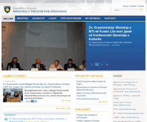 mti-ks.org: Ministria e Tregtisë dhe Industrisë
Ministria e Tregtisë dhe Industrisë