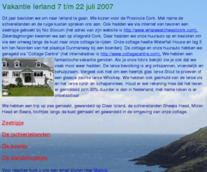 oosthof.info: Homepage Martin en Marja
Ierland