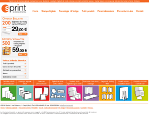 digitalsprint.net: Stampa digitale SPRINT Carpi, Modena - stampa brochure, depliants, cataloghi, biglietti da visita, stampe con dati variabili
Sprint con la stampa digitale produce stampati di alta qualità in basse e medie tirature con notevole riduzioni dei tempi. La nostra organizzazione comprende un reparto di fotografia col quale possiamo effettuare scatti fotografici in digitale ad altissima risoluzione e rendere così un servizio completo: servizio fotografico, impaginazione bozze e stampa in tempi brevissimi. Con la stampa digitale si possono effettuare stampe personalizzate di brochure, depliants, cataloghi, biglietti da visita, etichette e stampe con numeri e dati variabili su carte e cartoncini. La stampa digitale offre stampe digitali di alta qualità a prezzi competitivi non necessita di alcun impianto di stampa e permette di ridurre gli sprechi ordinando quello che serve, quando serve e soprattutto con i dati aggiornati alle esigenze del momento e del bisogno.