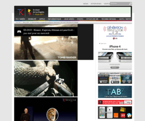 generationumerique.com: TEKNOLOGIK | Infos et tests High-Tech et Lifestyle pour la Génération Numérique
News et tests de smartphones, tablettes, portables, PC et Mac, jeux vidéo, et tout l'univers Apple