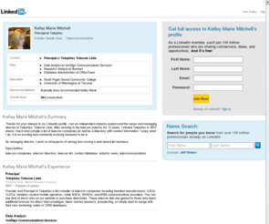 kelleymariemitchell.com: Kelley Marie Mitchell  | LinkedIn
View Kelley Marie Mitchell's professional profile on LinkedIn.  LinkedIn is the world's largest business network, helping professionals like Kelley Marie Mitchell discover inside connections to recommended job candidates, industry experts, and business partners.