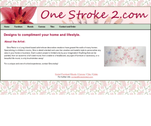 onestroke2.com: Home - OneStroke2.com
Hand painted Wall Designs by a Long Island Artist - any surface, any design