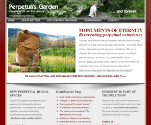 rockofeternity.com: Perpetua's Garden: TRULY PERPETUAL CEMETERIES - for the timeless needs of Man AND environment
Reconceiving perpetual cemeteries for Man's and the environment's needs