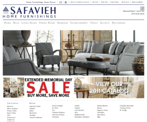 safaviehhome.com: Safavieh - Furniture High-End Baker Henredon Kindel E.J. Victor Century Furniture  
Safavieh Offers High End Furniture, Baker Furniture, Henredon Furniture, Kindel Furniture, E.J. Victor Furniture, Century Furniture, Martha Stewart Furniture, Maitland Smith Furniture through its stores located in New York, New Jersey, Stamford, Paramus 