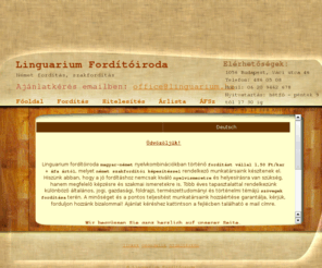 xn--nmetfordts-04a1gvc.hu: Német-magyar fordítás, szakfordítás
Cégünk kifejezetten magyar-német, valamint német-magyar fordítással és lektorálással foglalkozik, melyet szakfordítói képesítéssel rendelkező munkatársaink  készítenek el. Több éves tapasztalattal rendelkezünk általános, jogi, gazdasági,  földrajzi, természettudományi és történelmi témájú szövegek fordítása terén.