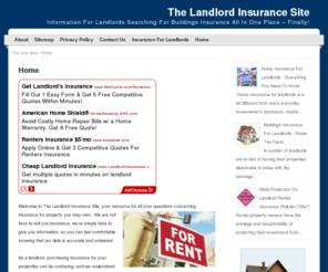 thelandlordinsurancesite.com: The Landlord Insurance Site
We are not here to sell you insurance, we're simply here to give you information, so you can feel comfortable knowing that our data is accurate and unbiased.