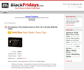 blackfridays.info: Black Friday 2010
Black Fridays | The #1 Source for Black Friday Deals, Ads & Sales!