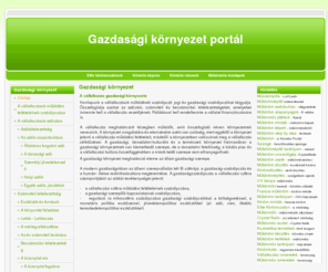 gazdasagi-kornyezet.hu: A vállalkozás gazdasági környezete
Gazdasági környezet portál