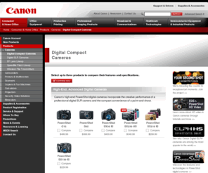 powershot.com: Canon U.S.A. : Consumer & Home Office : Digital Compact Cameras
java.lang.Object@72427242