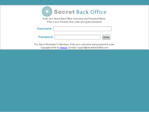 secretbackoffice.com: Isagenix Secret Back Office
The Secret Back Office Is an Online Business Building Tool Used to market Isagenix Health Products.