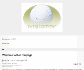 trainmyswing.com: Welcome to the Frontpage
Joomla! - the dynamic portal engine and content management system