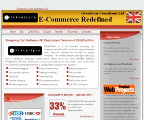 xcscart.net: Shopping Cart Software UK By ClickCartPro - E-Commerce Redefined
shopping cart software uk by ClickCartPro is a full featured e-commerce solution that will install on virtually any webserver, with over 200 features.